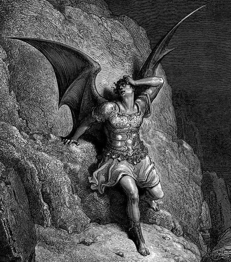 One of Gustave Dore's illustrations of Satan from Paradise Lost.