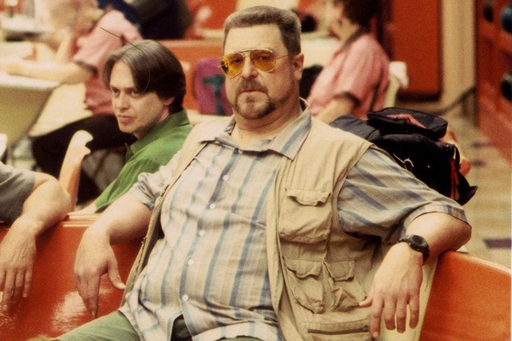 Walter in The Big Lebowski, possibly contemplating the religious significance of Sandy Koufax.