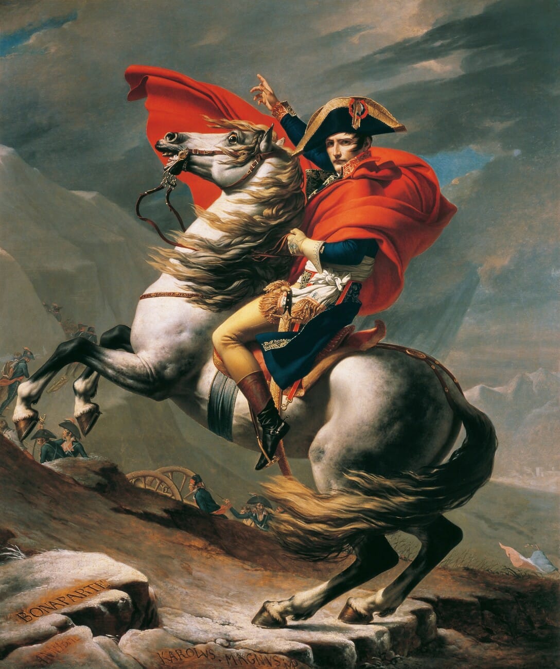 Napoleon on his horse Marengo